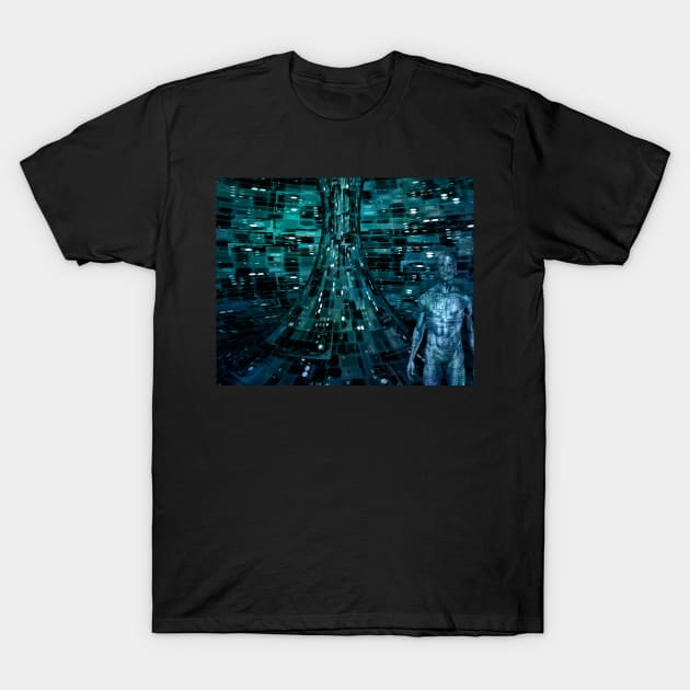 Cyborg Man T-Shirt by rolffimages